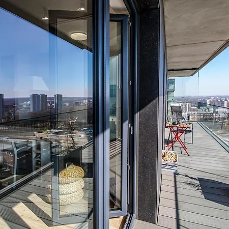 Panorama Penthouse - Center 100m2, Fast Wi-fi アパート カトヴィツェ